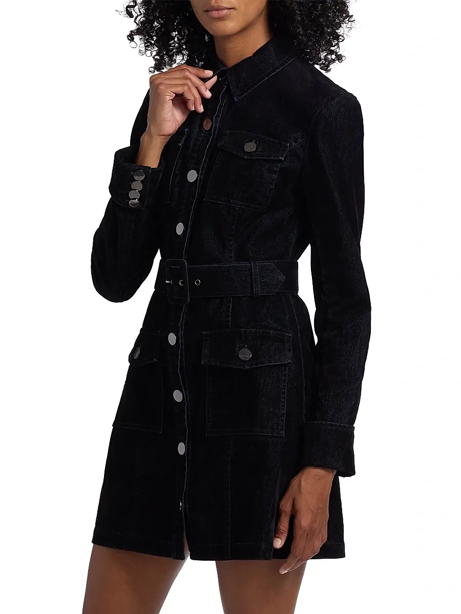 Toccin Women's Mercer Denim Shirt Minidress | Thumbnail 4 Toccin Women's Mercer Denim Shirt Minidress | Thumbnail 4