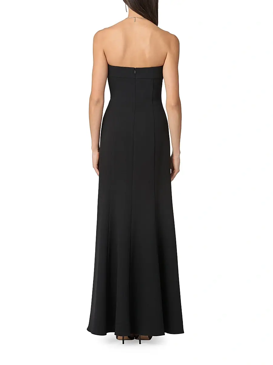 Shoshanna Women's Phillippa Crepe Strapless Gown | Thumbnail 3 Shoshanna Women's Phillippa Crepe Strapless Gown | Thumbnail 3