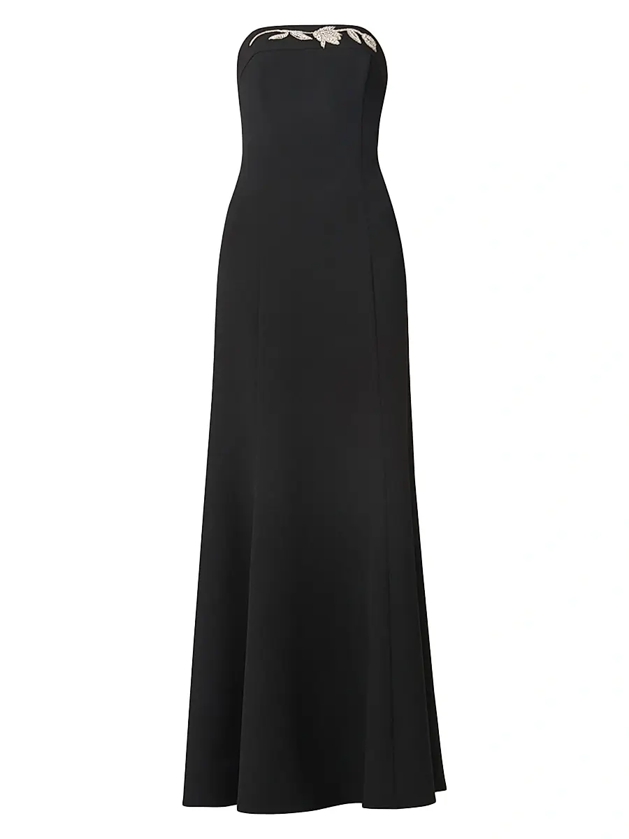 Shoshanna Women's Phillippa Crepe Strapless Gown