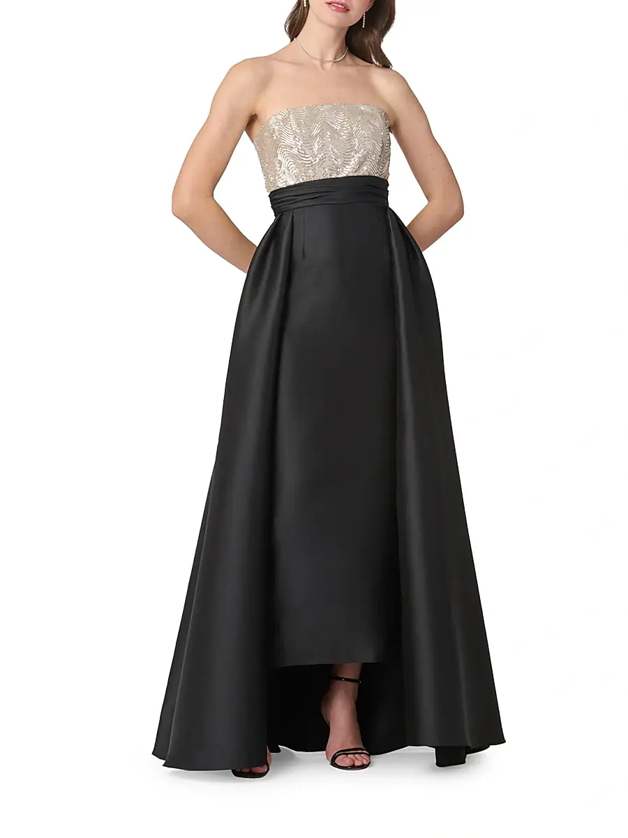 Shoshanna Women's Tilly Strapless Sequined Gown | Thumbnail 2 Shoshanna Women's Tilly Strapless Sequined Gown | Thumbnail 2