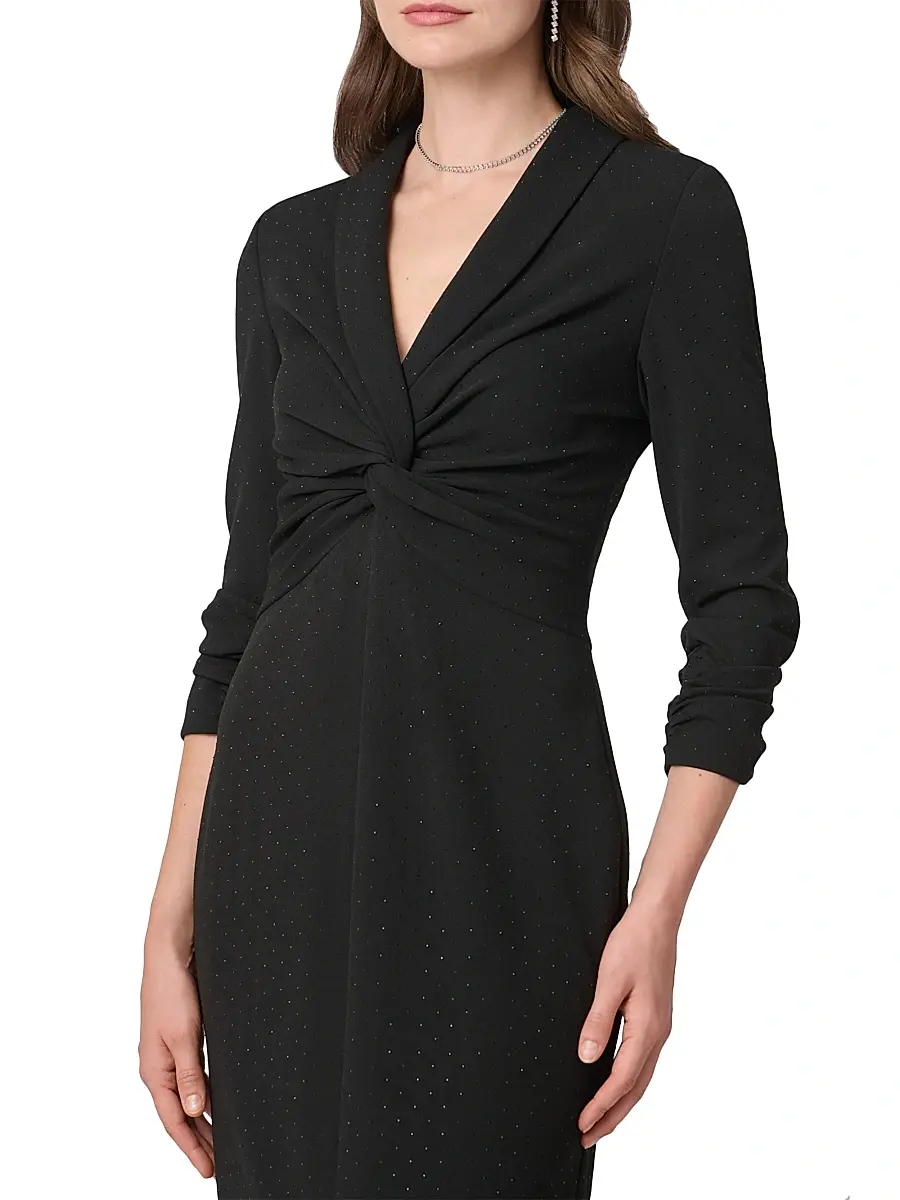 Shoshanna Women's Asher Embellished Crepe Dress | Thumbnail 4 Shoshanna Women's Asher Embellished Crepe Dress | Thumbnail 4