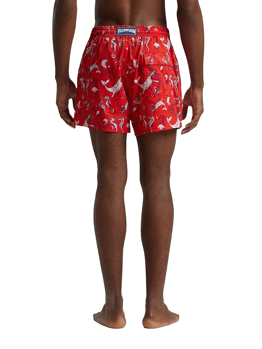 Vilebrequin Men's Whimsical Whales Swim Shorts | Thumbnail 4