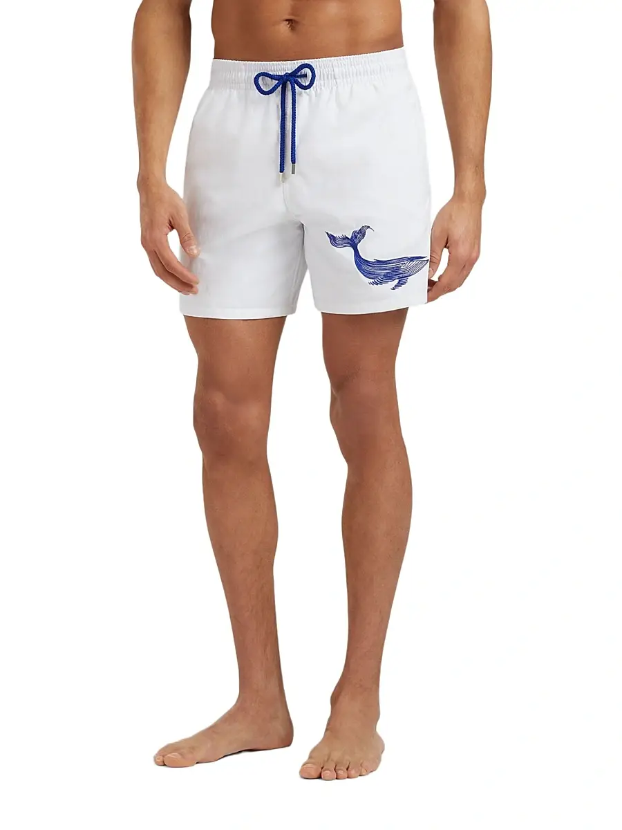 Vilebrequin Men's Embroidered Whale Swim Shorts | Thumbnail 3 Vilebrequin Men's Embroidered Whale Swim Shorts | Thumbnail 3