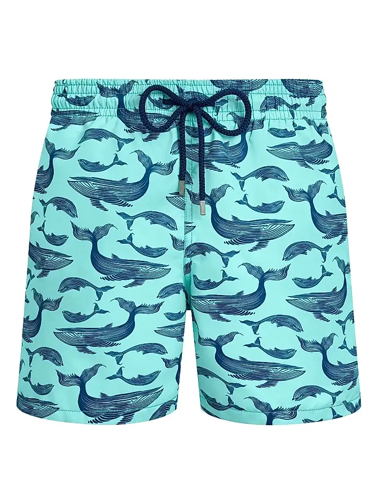 Vilebrequin Men's Marine Whale Print Swim Shorts
