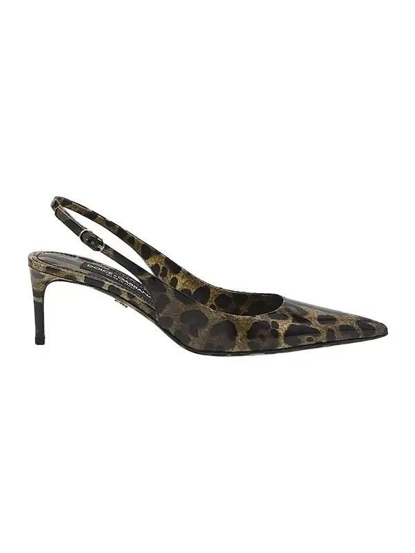 Women's 60MM Leopard-Print Patent Leather Pumps Women's 60MM Leopard-Print Patent Leather Pumps