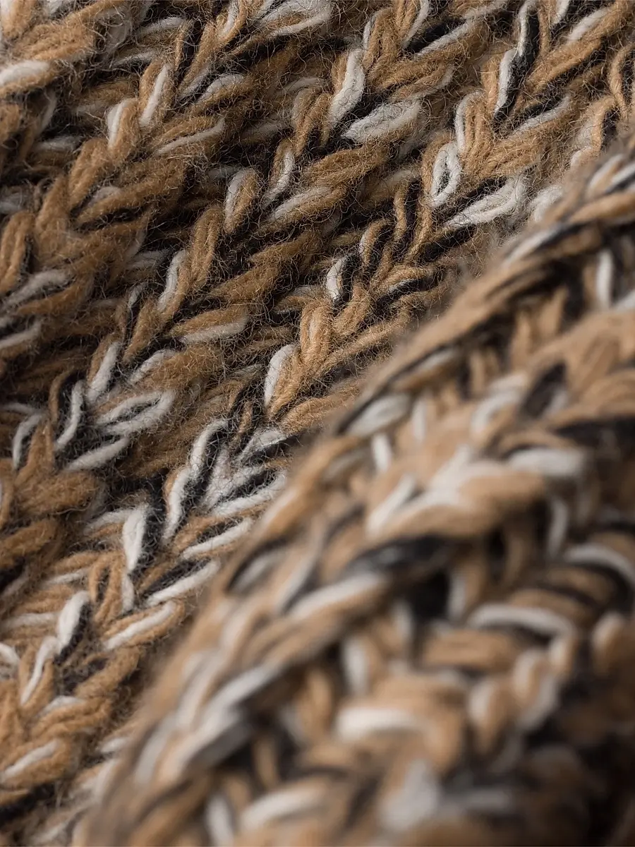 Prada Women's Mélange Knit Hood - Brown | Thumbnail 4