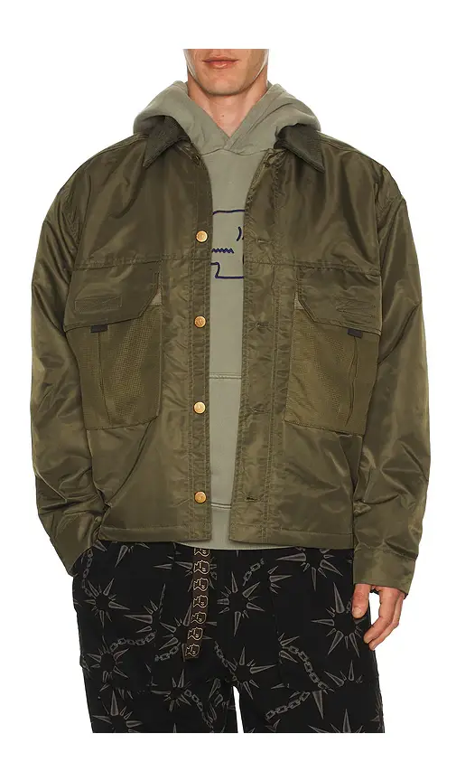 Brain Dead Cropped Chore Jacket | Image 1 Brain Dead Cropped Chore Jacket | Image 1