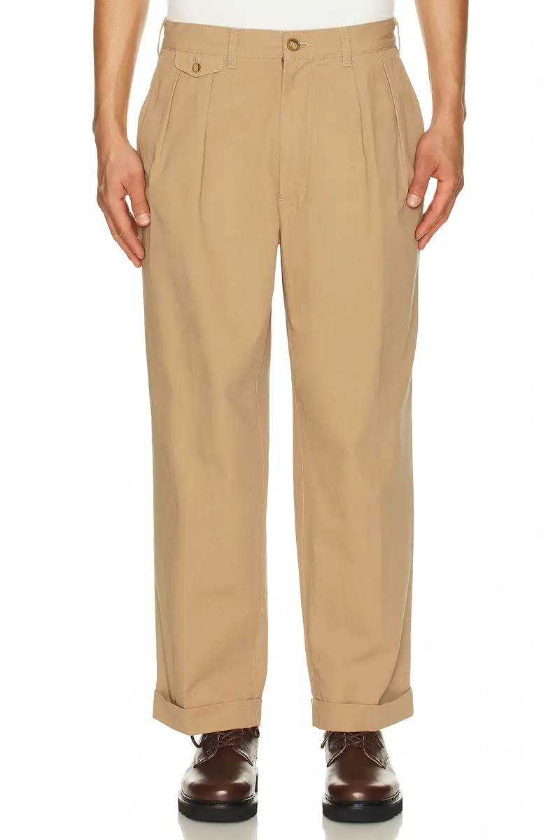Beams Plus 2 Pleats Trousers Twill | Image 1 Beams Plus 2 Pleats Trousers Twill | Image 1
