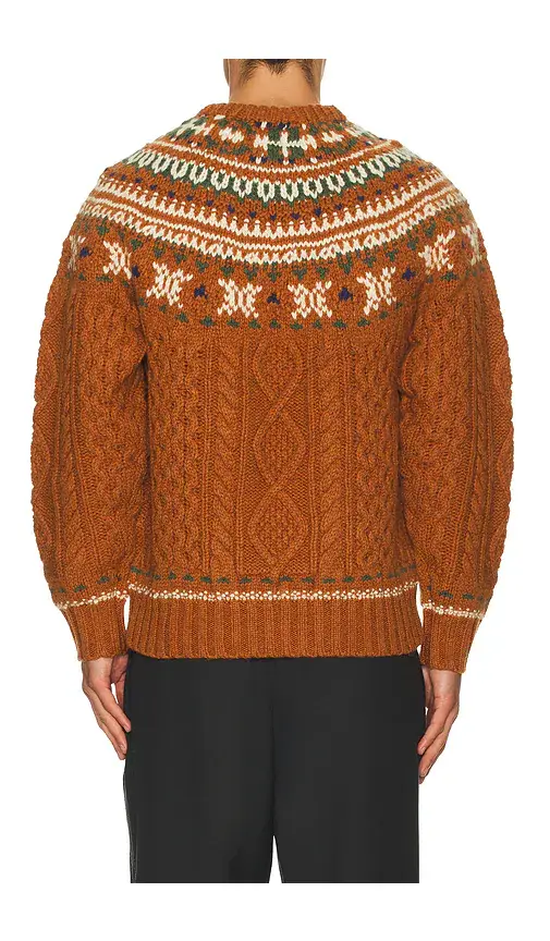 Beams Plus Crew Nordic Cable Sweater | Thumbnail 2