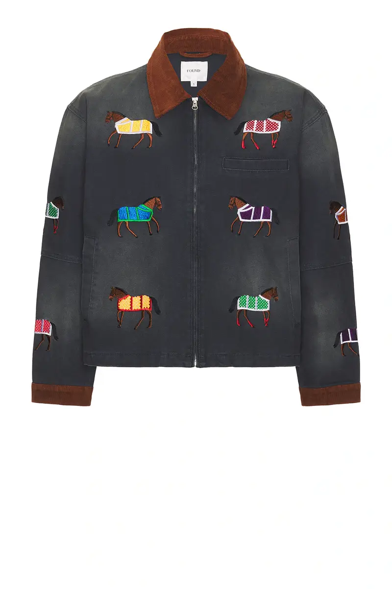 Found Lariat Horse Embroidered Work Jacket | Thumbnail 4 Found Lariat Horse Embroidered Work Jacket | Thumbnail 4