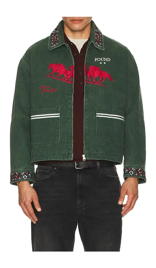 Found Jockey Club Embroidered Work Jacket | Thumbnail 3 Found Jockey Club Embroidered Work Jacket | Thumbnail 3