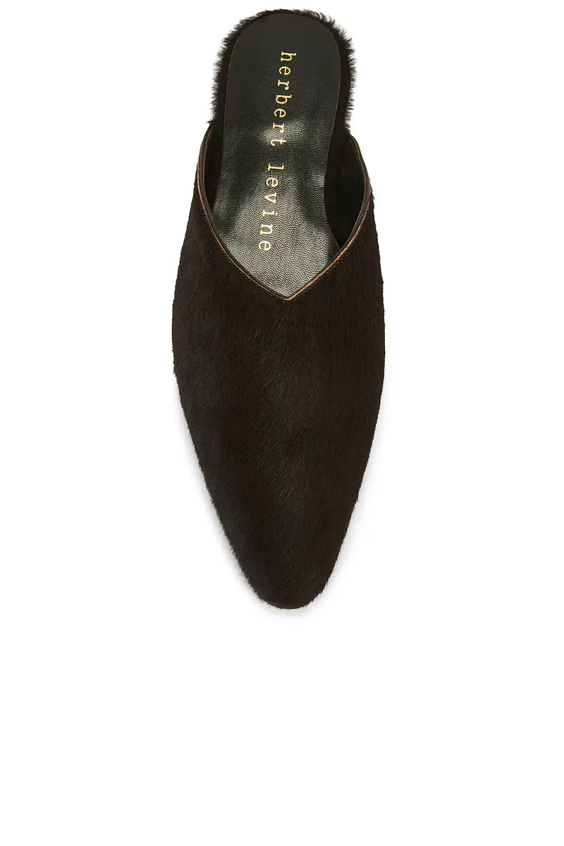 Herbert Levine Homebody Haircalf Mule | Thumbnail 4