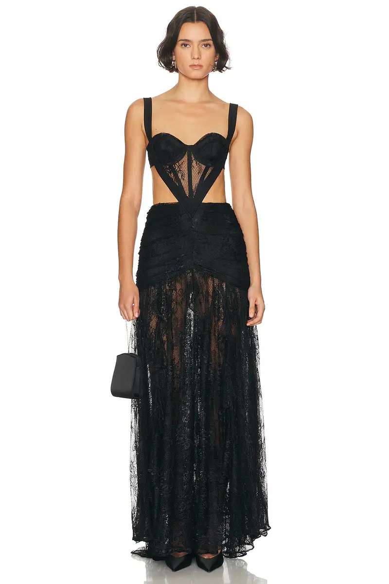PatBo Laila Lace Cut Out Gown | Image 1 PatBo Laila Lace Cut Out Gown | Image 1