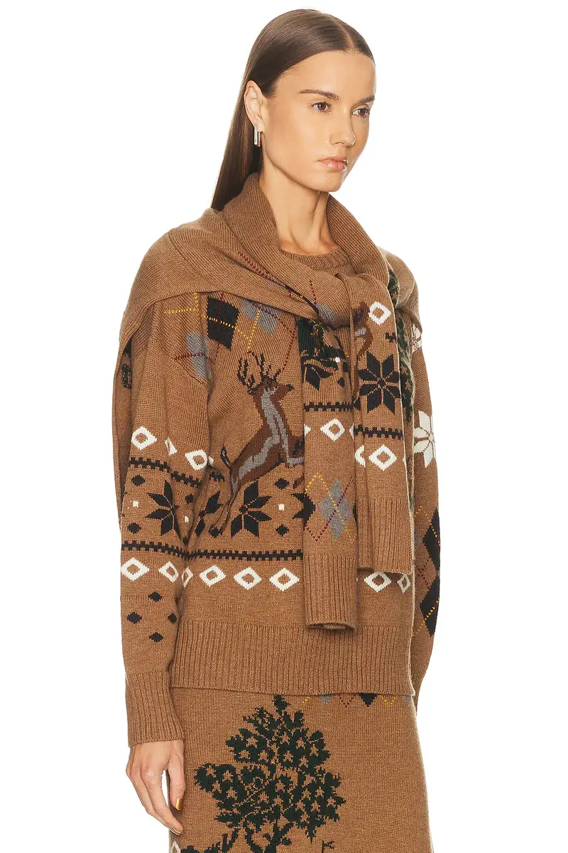 Monse Fair Isle Crewneck Sweater | Thumbnail 3