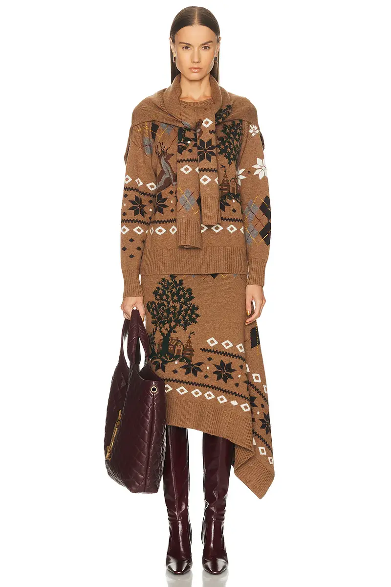 Monse Fair Isle Crewneck Sweater | Thumbnail 5