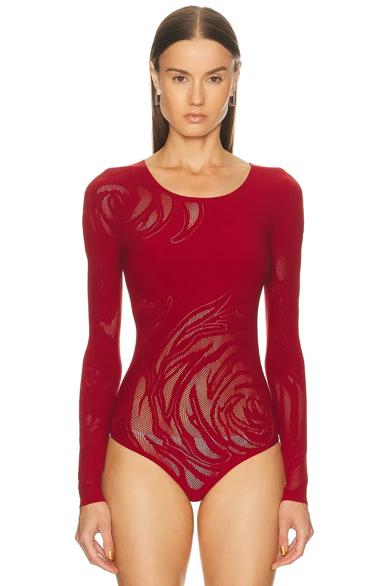 Wolford Rose Net Bodysuit | Thumbnail 2