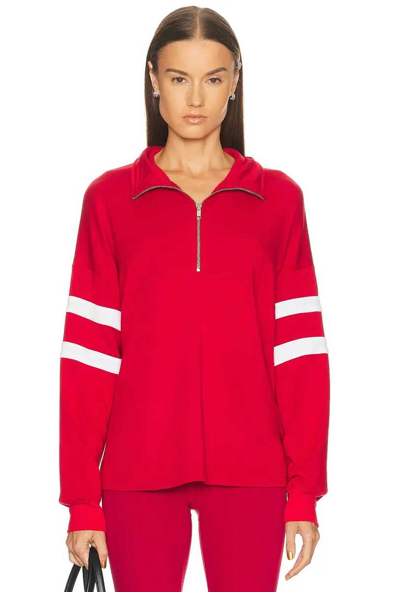 YEAR OF OURS Varsity Half Zip | Image 1 YEAR OF OURS Varsity Half Zip | Image 1