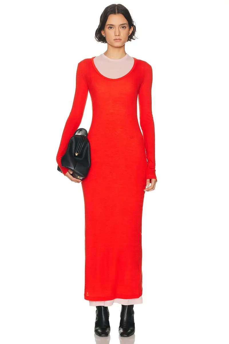 Jil Sander Long Sleeve Tank Dress