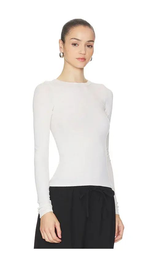 Enza Costa Silk Rib Essential Crew | Thumbnail 2