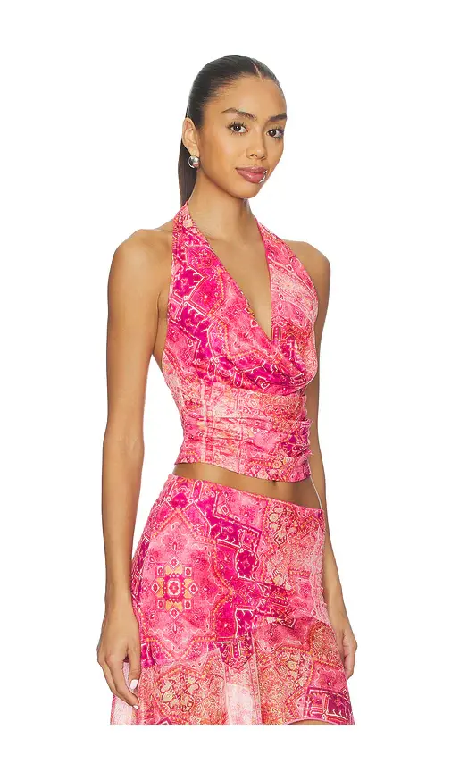 Runaway The Label Emery Cowl Halter Top | Thumbnail 2
