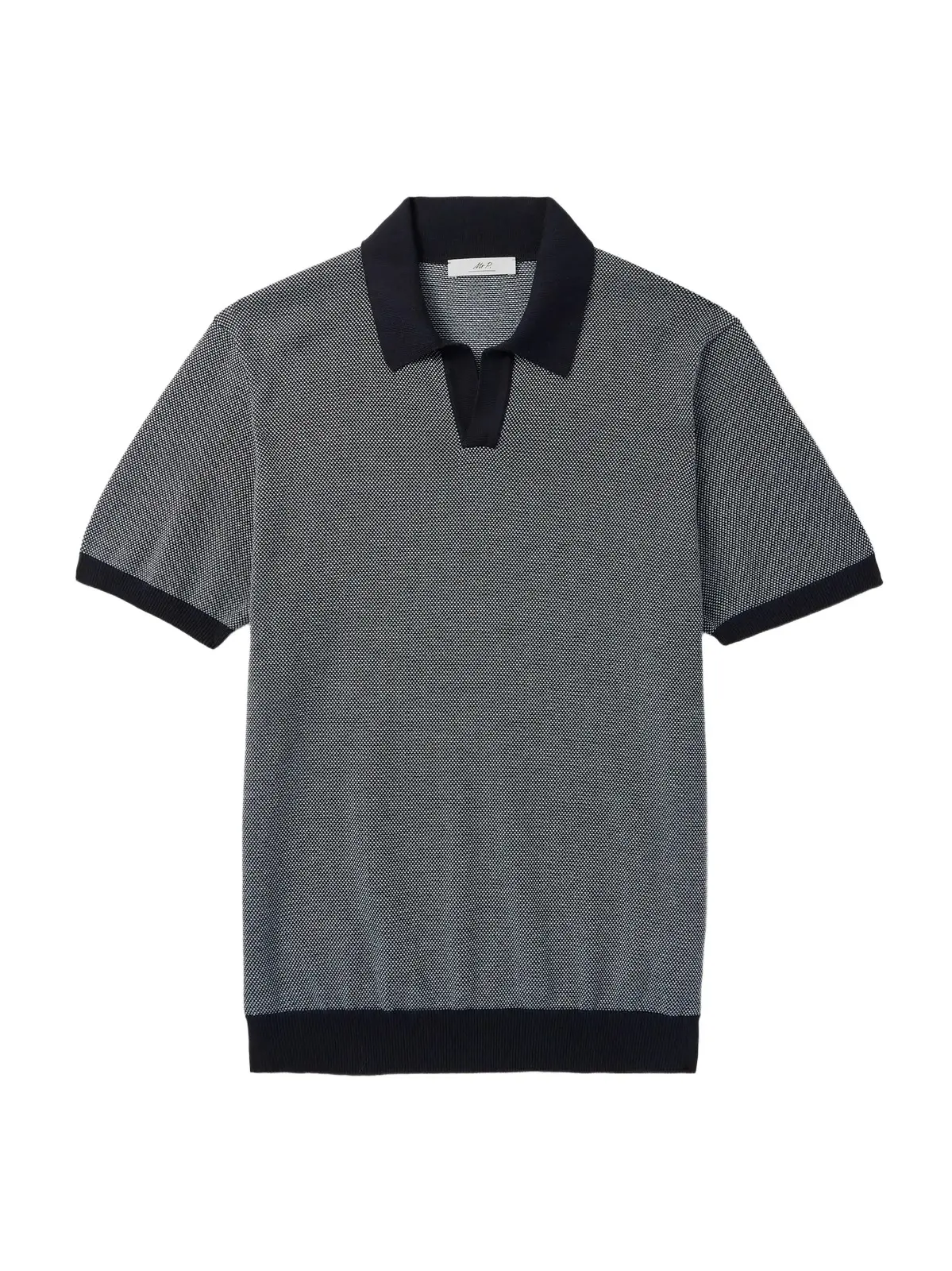 Honeycomb-Knit Organic Cotton Polo Shirt - Men Honeycomb-Knit Organic Cotton Polo Shirt - Men