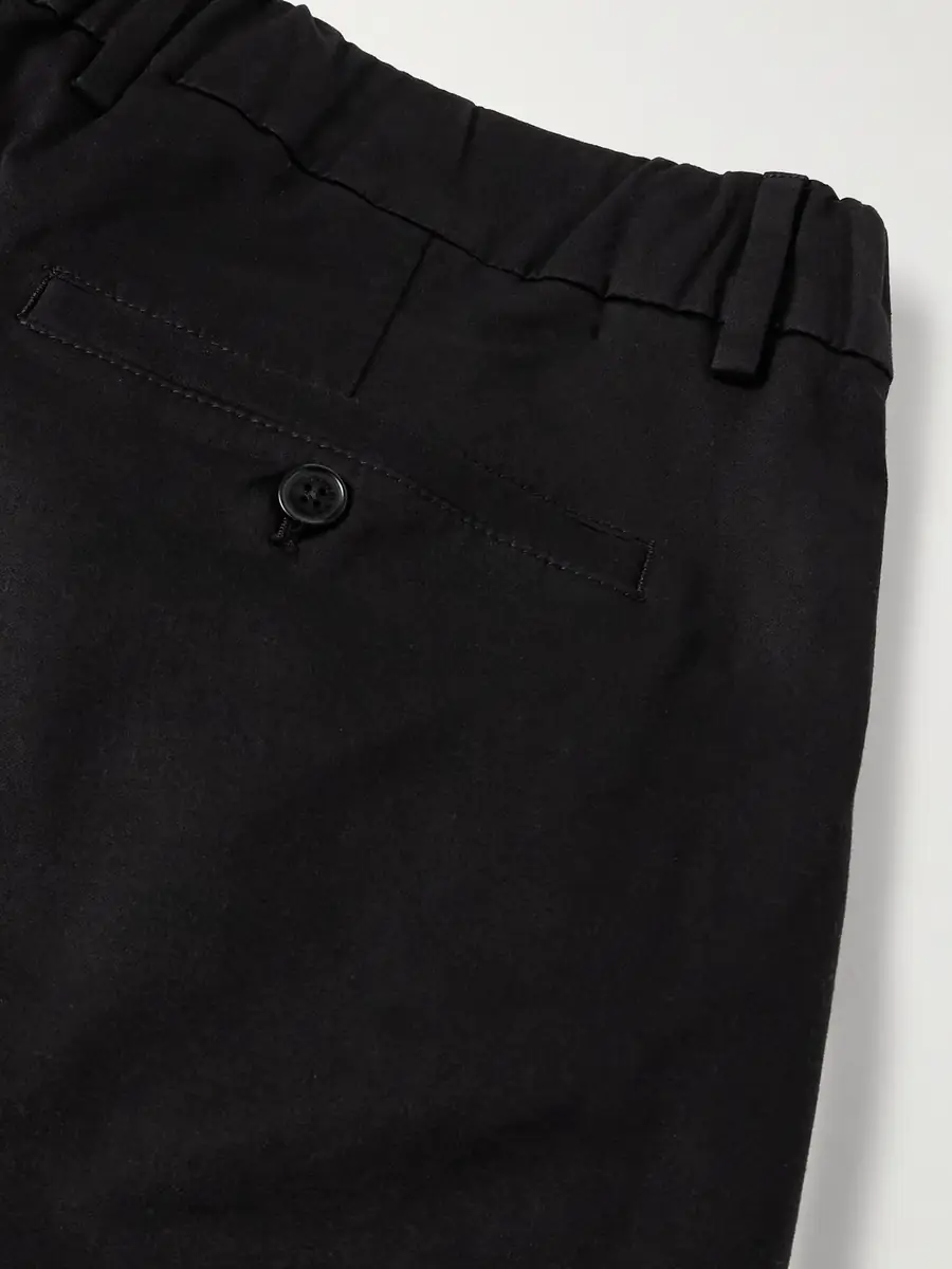 NN07 Kay 1420 Wide-Leg Pleated Organic Cotton-Blend Twill Trousers - Men | Thumbnail 5