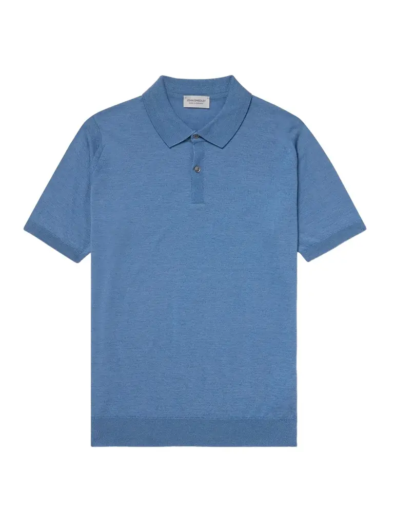 Leyburn Merino Wool and Sea Island Cotton-Blend Gauze Polo Shirt - Men Leyburn Merino Wool and Sea Island Cotton-Blend Gauze Polo Shirt - Men