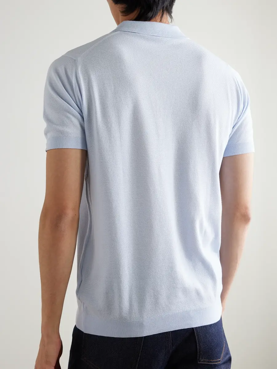 John Smedley Roth Slim-Fit Sea Island Cotton Polo Shirt - Men | Thumbnail 4 John Smedley Roth Slim-Fit Sea Island Cotton Polo Shirt - Men | Thumbnail 4