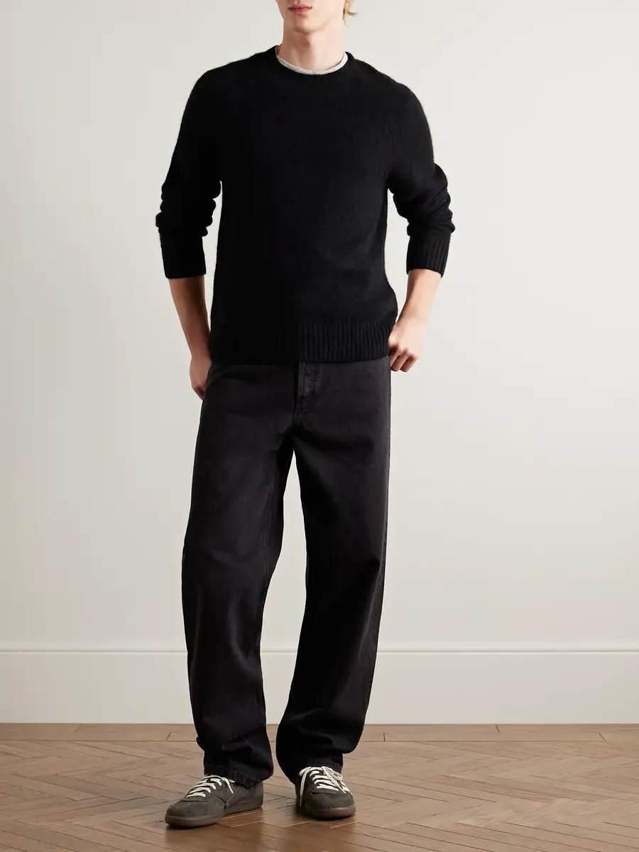 James Perse Rib-Trimmed Cashmere Sweater - Men | Thumbnail 2 James Perse Rib-Trimmed Cashmere Sweater - Men | Thumbnail 2