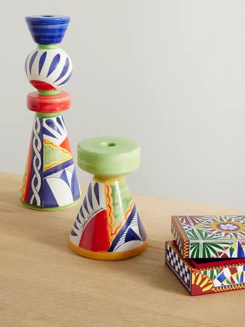 Dolce & Gabbana Painted Ceramic Candleholder | Thumbnail 2