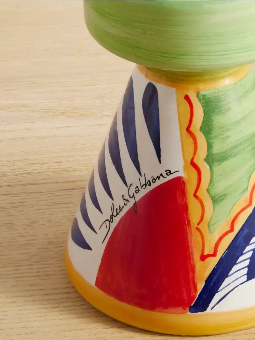 Dolce & Gabbana Painted Ceramic Candleholder | Thumbnail 3