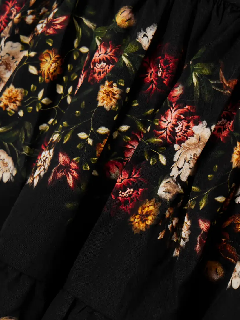 Agua by Agua Bendita Lima Tiered Floral-print Cotton Mini Dress | Thumbnail 4 Agua by Agua Bendita Lima Tiered Floral-print Cotton Mini Dress | Thumbnail 4