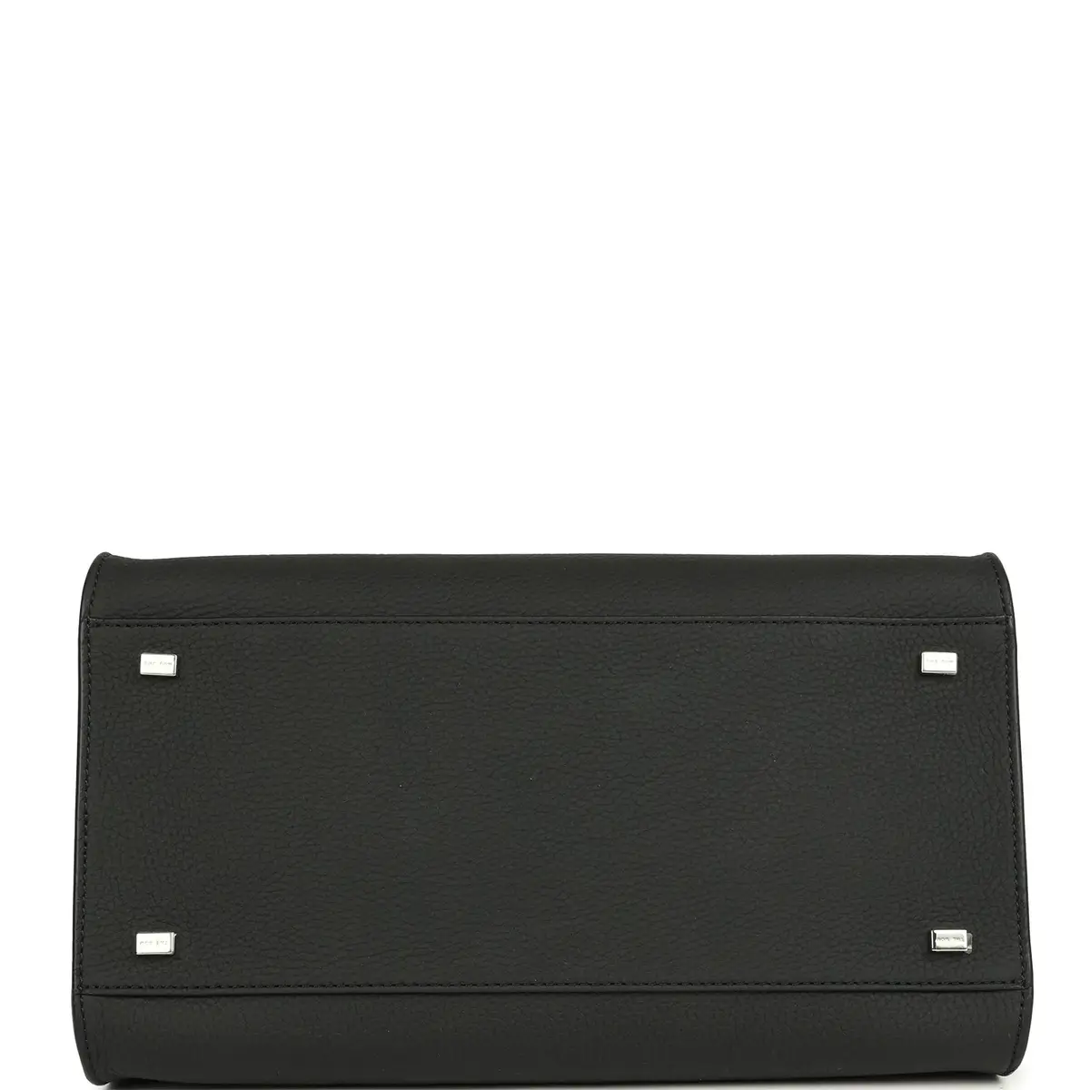 The Row The Row Soft Margaux 12 Bag Black Calfskin Silver Hardware | Thumbnail 6 The Row The Row Soft Margaux 12 Bag Black Calfskin Silver Hardware | Thumbnail 6