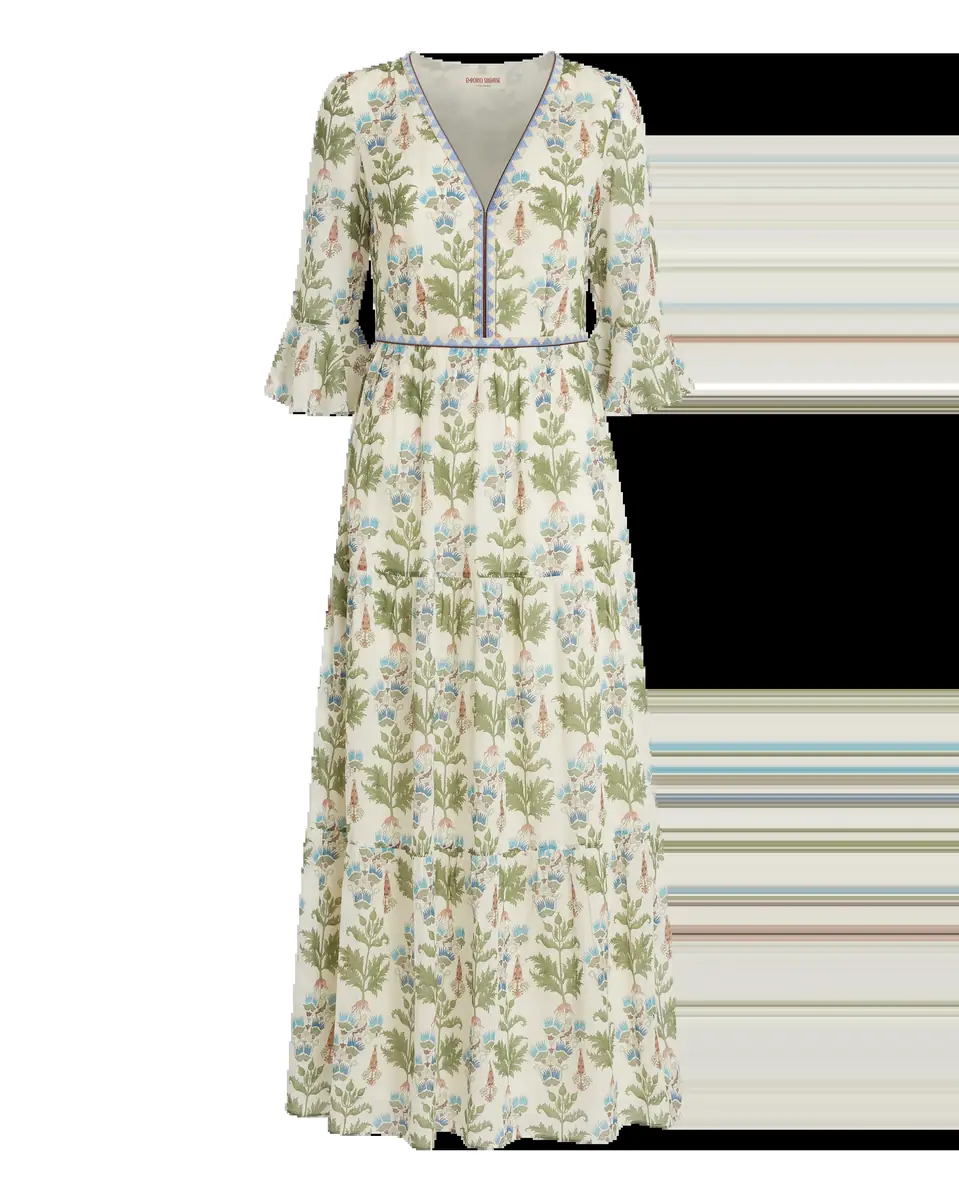 Emporio Sirenuse Bella Dress in Persian Botanic Print | Thumbnail 2 Emporio Sirenuse Bella Dress in Persian Botanic Print | Thumbnail 2