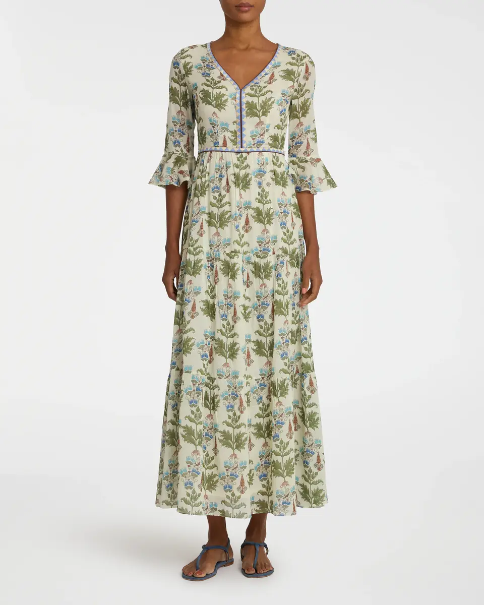 Emporio Sirenuse Bella Dress in Persian Botanic Print | Thumbnail 4 Emporio Sirenuse Bella Dress in Persian Botanic Print | Thumbnail 4