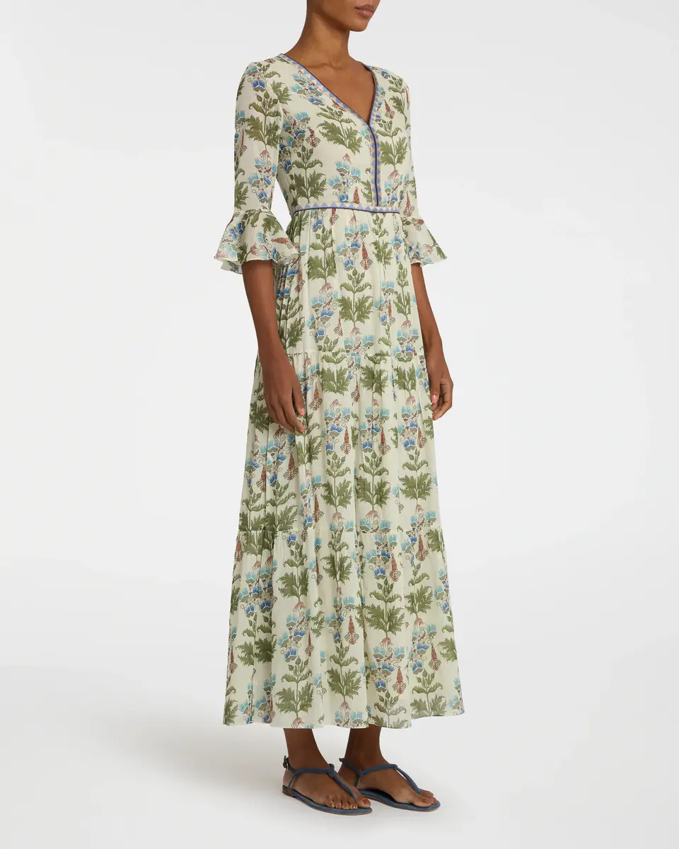 Emporio Sirenuse Bella Dress in Persian Botanic Print | Thumbnail 5 Emporio Sirenuse Bella Dress in Persian Botanic Print | Thumbnail 5