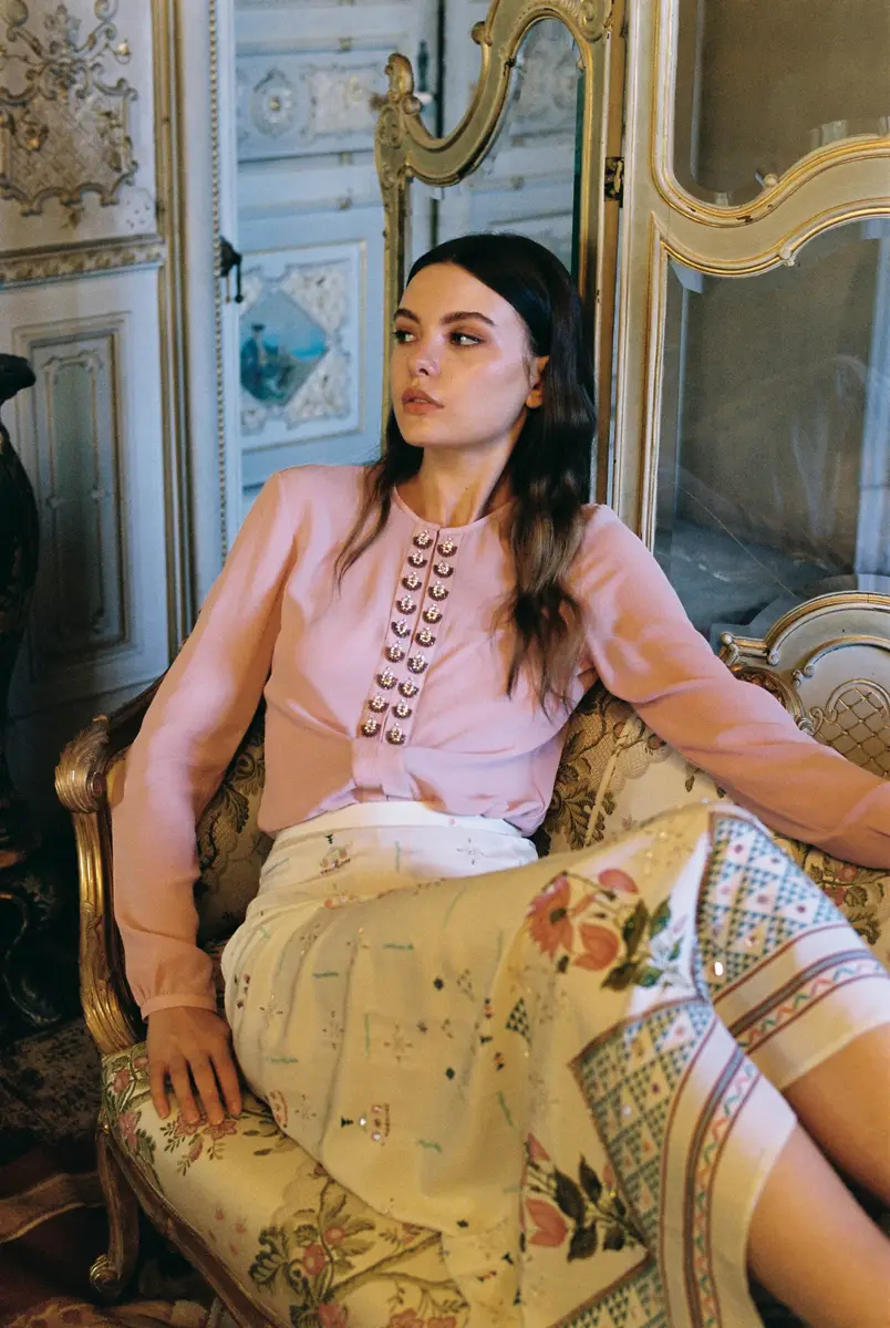 Emporio Sirenuse Lauren Blouse with Embroidery Beads | Thumbnail 12 Emporio Sirenuse Lauren Blouse with Embroidery Beads | Thumbnail 12