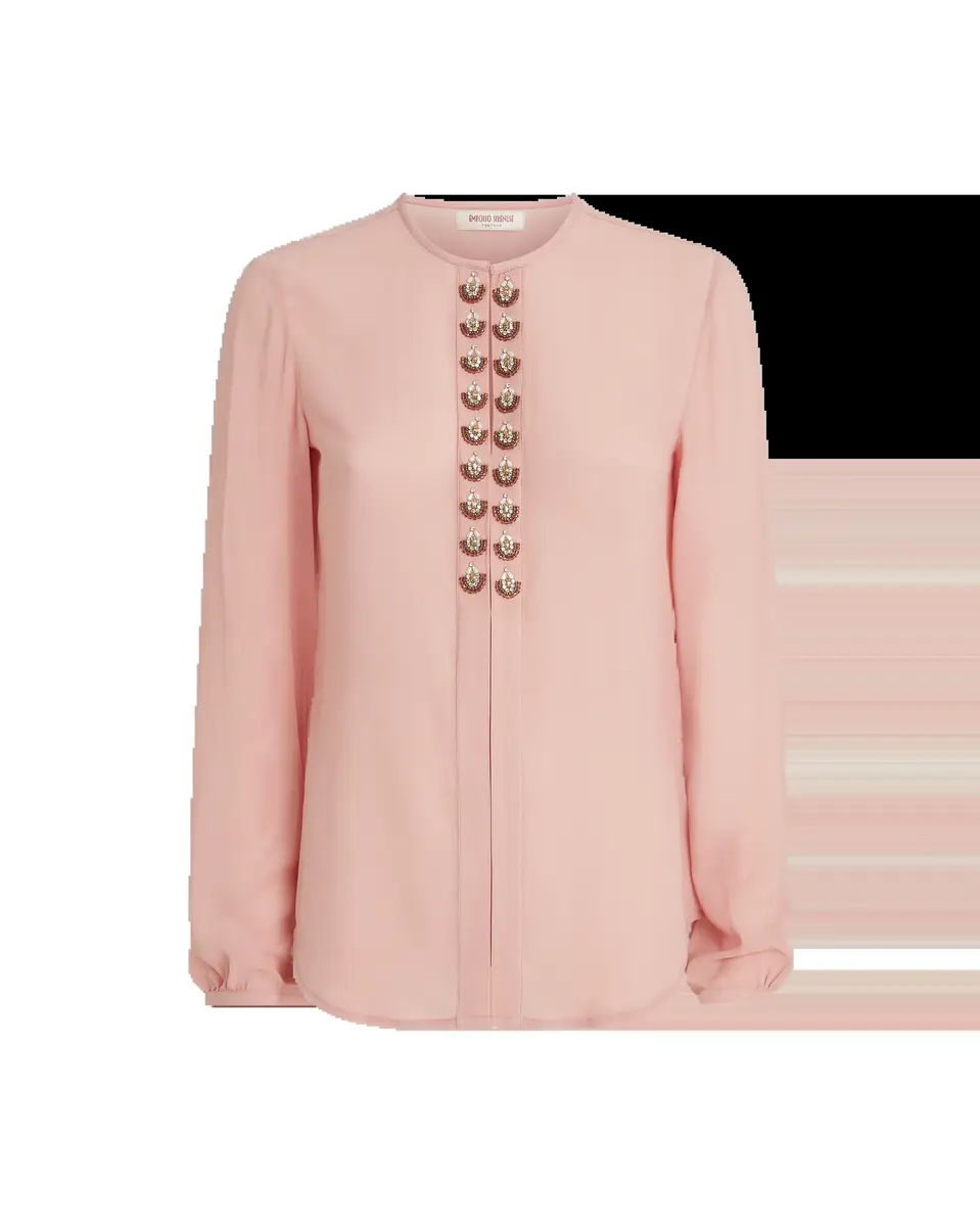 Emporio Sirenuse Lauren Blouse with Embroidery Beads | Thumbnail 7 Emporio Sirenuse Lauren Blouse with Embroidery Beads | Thumbnail 7