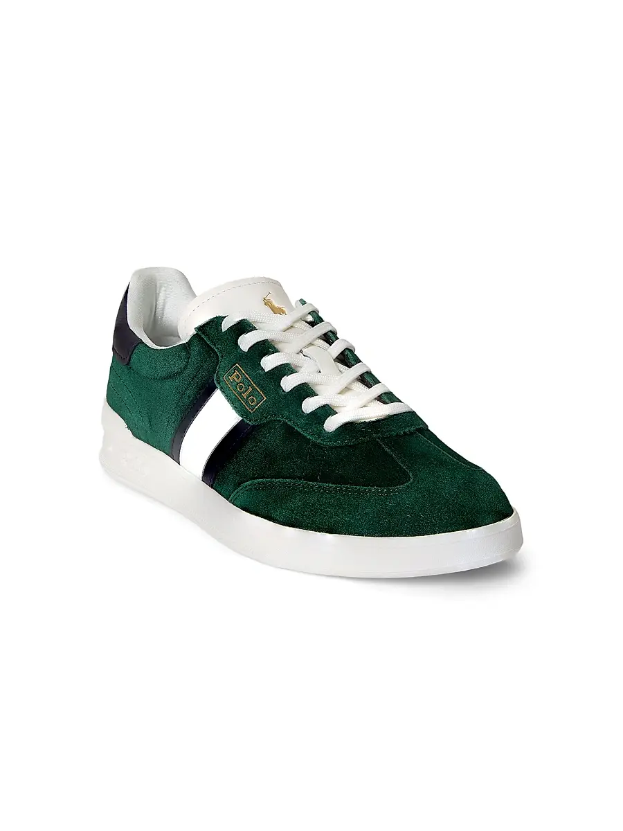 Polo Ralph Lauren Men's Suede Low-Top Sneakers | Thumbnail 2 Polo Ralph Lauren Men's Suede Low-Top Sneakers | Thumbnail 2