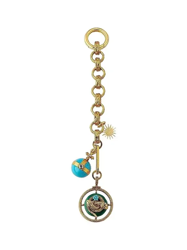 Women's Snake Crystal, Enamel & 24K-Gold-Plated Bag Charm - Nocolor Women's Snake Crystal, Enamel & 24K-Gold-Plated Bag Charm - Nocolor