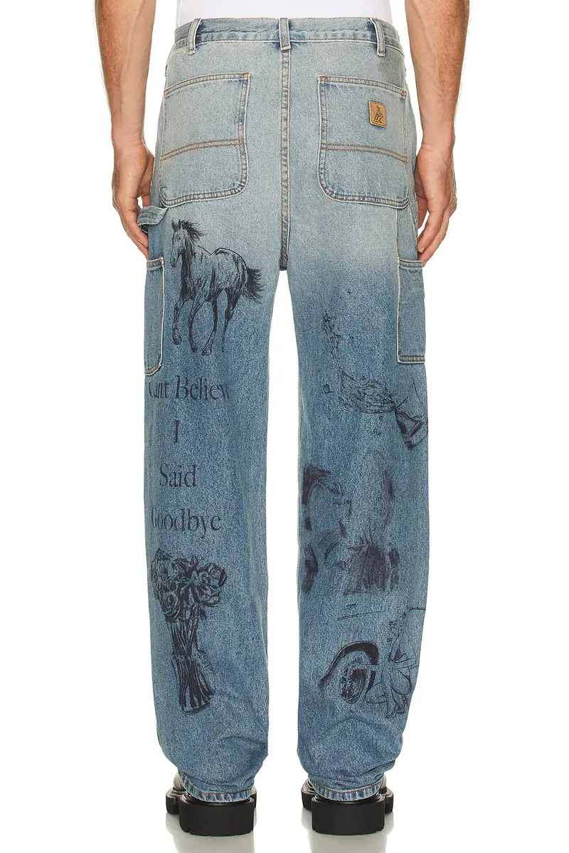 ONE OF THESE DAYS All Over Print Painters Pant | Thumbnail 5
