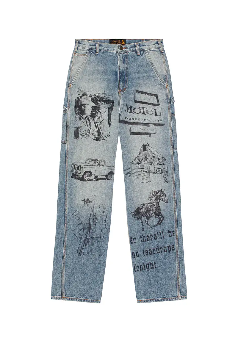 ONE OF THESE DAYS All Over Print Painters Pant | Thumbnail 7