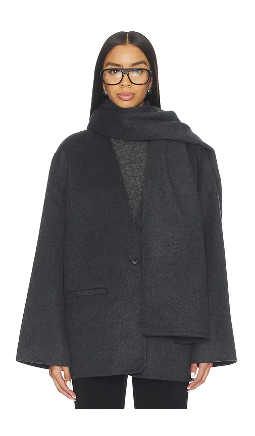 EAVES Ragni Wool Scarf Jacket | Image 1 EAVES Ragni Wool Scarf Jacket | Image 1