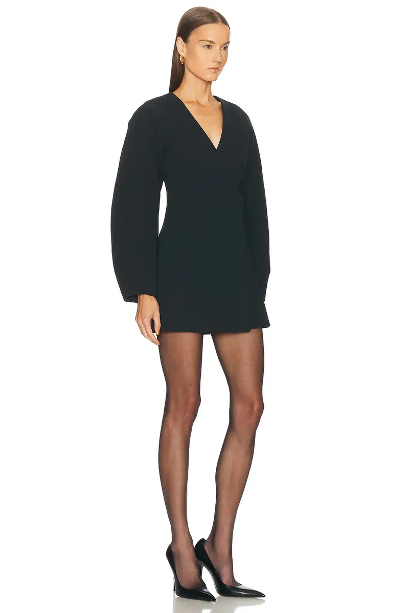 EAVES Norna Polished Crepe Mini Dress | Thumbnail 4 EAVES Norna Polished Crepe Mini Dress | Thumbnail 4
