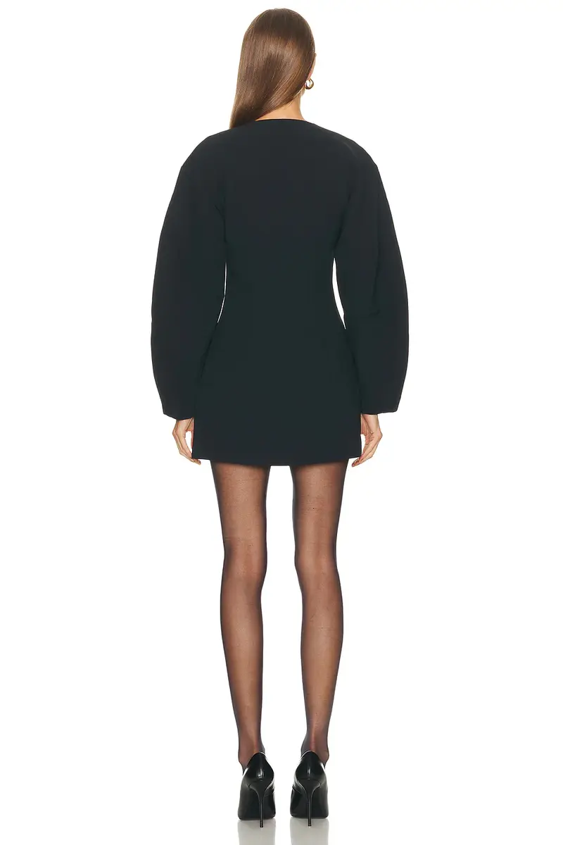 EAVES Norna Polished Crepe Mini Dress | Thumbnail 5 EAVES Norna Polished Crepe Mini Dress | Thumbnail 5