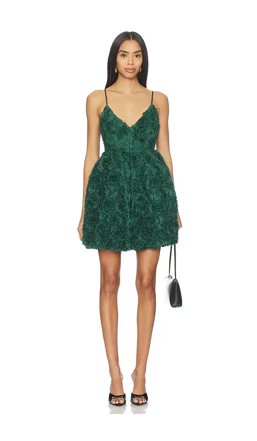 susana monaco Flower Texture Dress