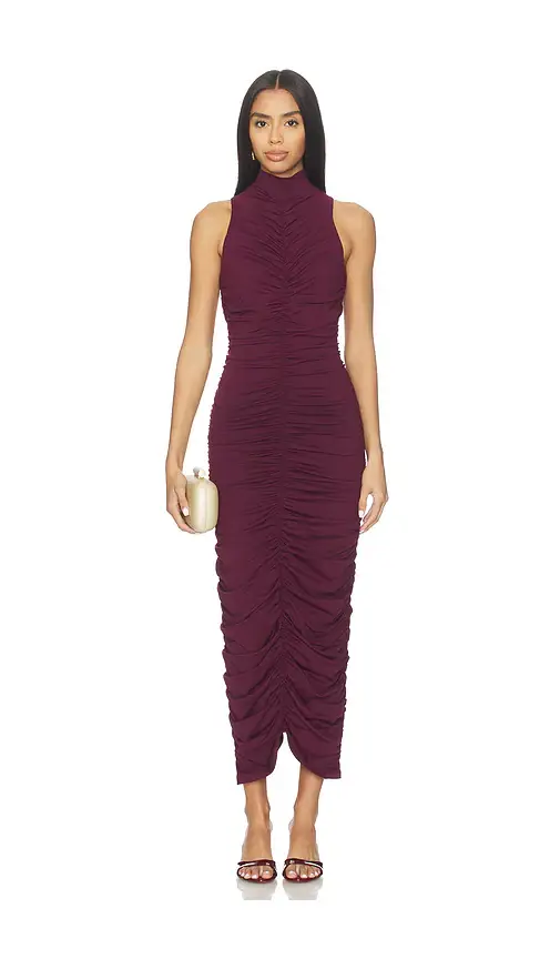 susana monaco Carryover Gathered Mocked Center Dress | Image 1 susana monaco Carryover Gathered Mocked Center Dress | Image 1