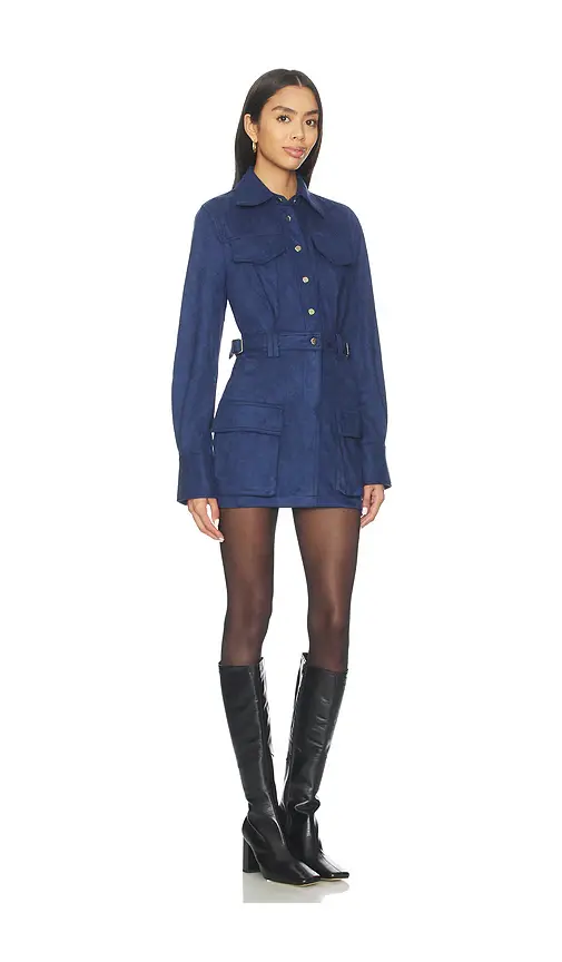 Bubish Celine Faux Suede Shirt Dress | Thumbnail 2 Bubish Celine Faux Suede Shirt Dress | Thumbnail 2