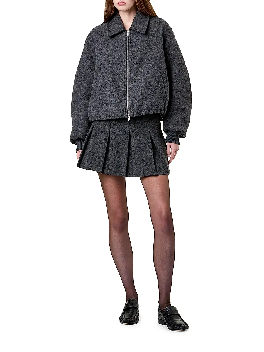 Nicholas the Label Women's Frida Wool-Blend Bomber Jacket | Thumbnail 2