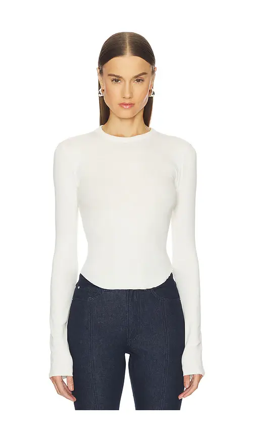 GRLFRND Scoop Hem Long Sleeve Tee | Thumbnail 6
